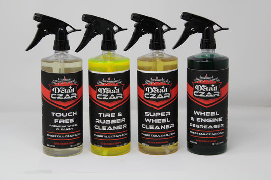 Deluxe Car Tire and Engine Cleaning Degreaser Kit