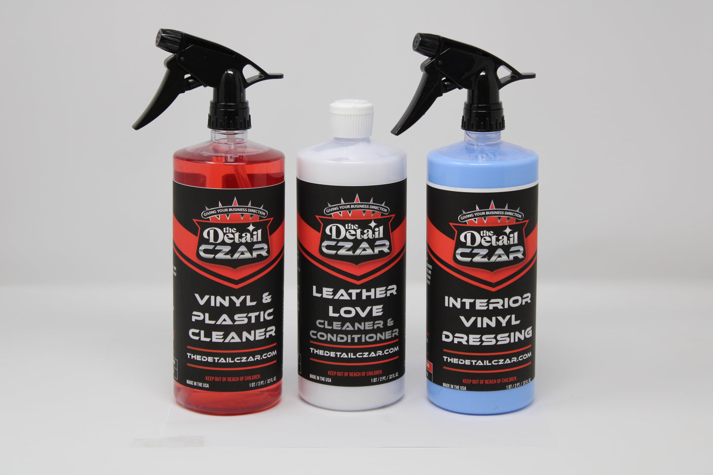 Car Vinyl and Leather Cleaner and Conditioner Kit