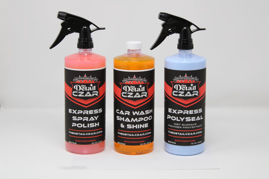 Carwash Shampoo Express Polish and Polymer Sealant Kit